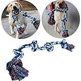 FBGood Hundespielzeug aus Seil zum Kauen aggressiv – Zubehör für Haustiere, Hunde, Baumwolle, Seil, Backenzähne, für Hunde, Spielzeug, Reinigung der Zähne (mehrfarbig)
