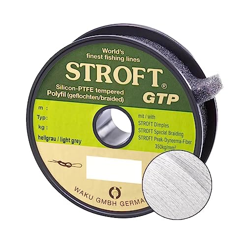 Schnur STROFT GTP Typ S Geflochtene 100m Silbergrau S04-0,09mm-3,5kg