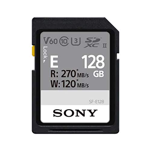 Sony SF-E128 SD-Speicherkarte (128 GB, UHS-II, Klasse 10, E Serie)