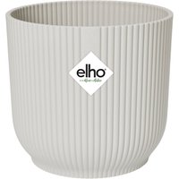 Elho Vibes Fold Rund 25 - Blumentopf für Innen - Ø 25.0 x H 23.0 cm - Weiß/Seidenweiß
