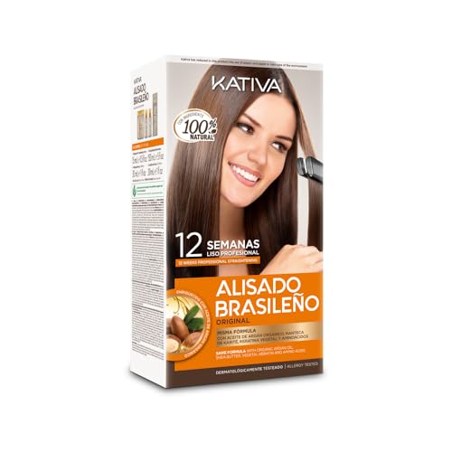 Kativa | Brasilianisches Haarglättungsset mit Keratin und Argan, 145 ml
