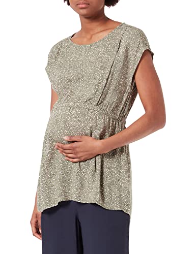 ESPRIT Maternity Damen Blouse Nursing Short Sleeve Allover Print Bluse, Night Sky Blue-485, 36