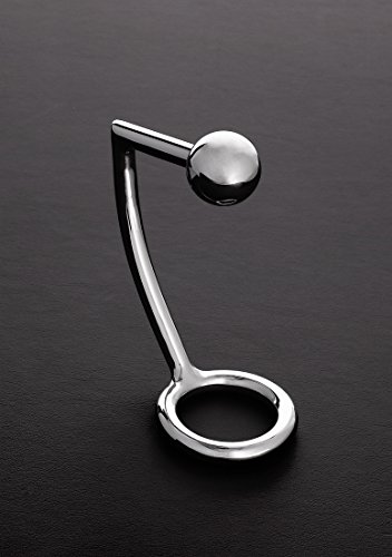 Triune Anal Kugel mit Penis Ring aus Edelstahl, Innerdurchmesser 5.5 cm, Durchmesser 3 cm