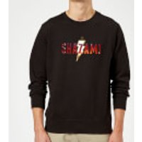 Shazam Logo Sweatshirt - Black - L - Schwarz