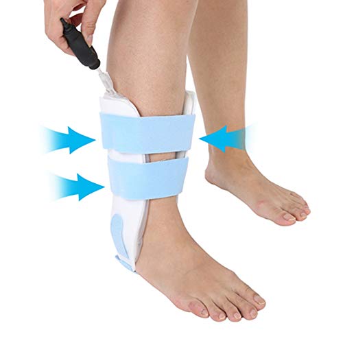 Inflatable Fußgelenkstütze, Verstellbare Knöchel Sprunggelenk Orthese, Atmungsaktive Knöchelbandage mit Klettverschluss, Fußgelenkbandage Hilft Verstauchungen zu wiederherzustellen