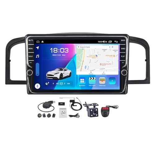 VOLEMI Android 11 Autoradio 2 Din Navigation System für Lifan 620 2008-2013 mit 9 Zoll Screen Mirror Link/CarPlay Android Auto/FM RDS DAB+ Radio/Lenkradsteuerung/Rückfahrkamera (Size : K400S)