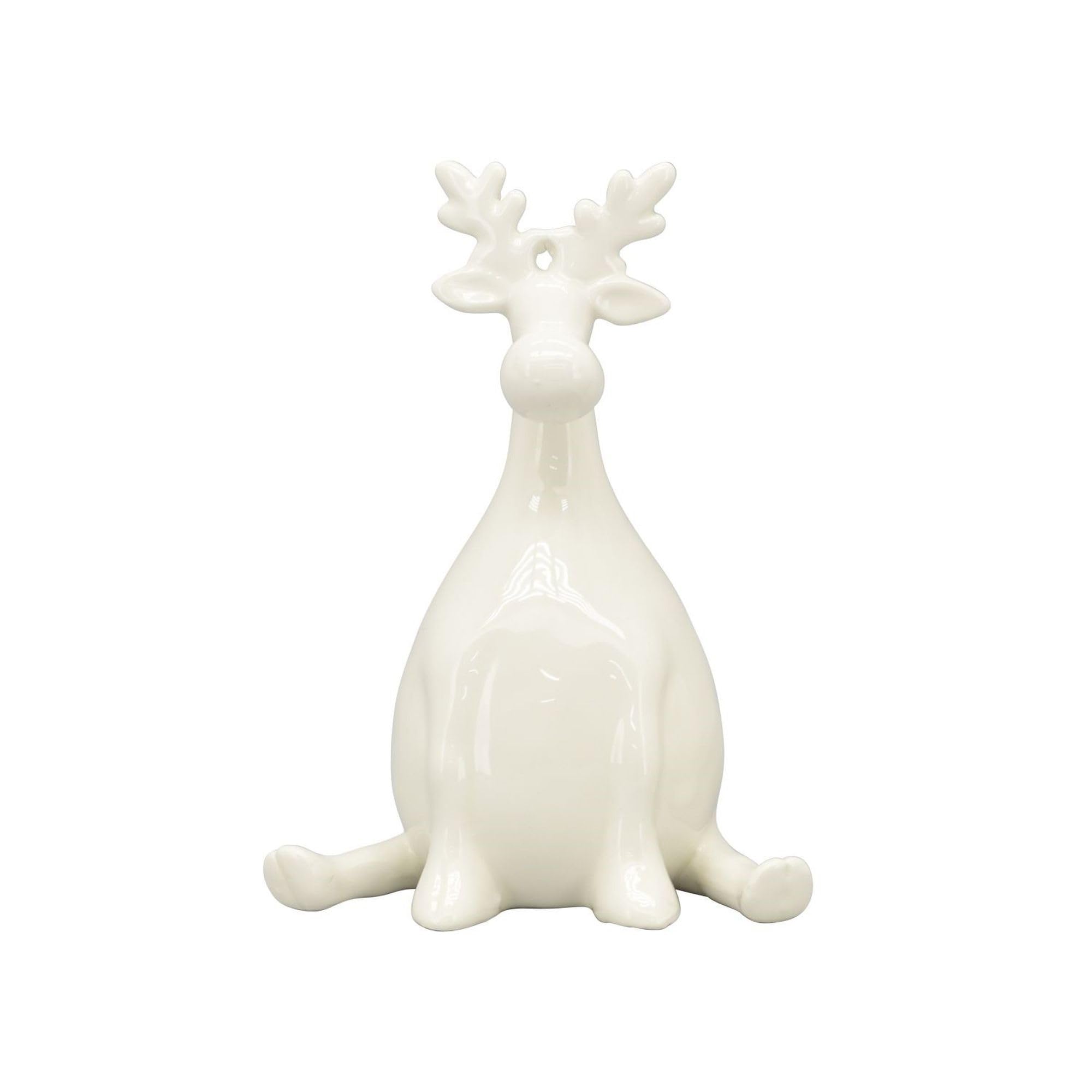 Rentier Ivory - 17x8,5x17 cm - weiß - Keramik