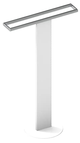 KEUCO Handtuchständer aus Metall weiß/verchromt 52,1x85,3x32,5cm einarmig freistehend 2 Handtuchstangen Bad Handtuchablage Handtuchhalter Badetuchständer Badetuchhalter Handtuchtrockner
