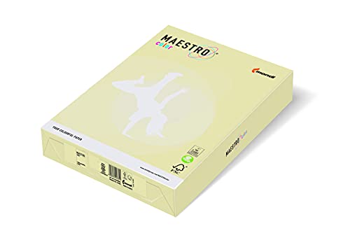 Maestro Color BE66 farbiges Papier für Laserdrucker, A4, 160 g/m², 250 Blatt, 5 Stück