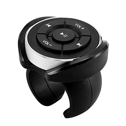 Hxq-top Auto Bluetooth Media Button für Auto Fahrrad Rad Musik Fernbedienung für Telefon Tablet