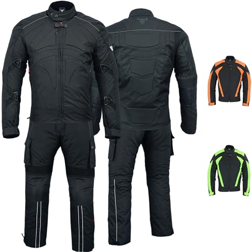 BULLDT 2-teiler Motorradkombi Cordura Textilien Motorradjacke + Motorradhose, 50/M