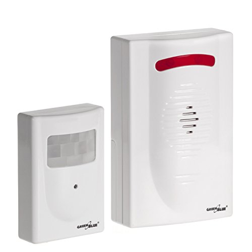 GreenBlue GB3400 Bewegungsmelder Alarm Sensor Funksignal IP44 Wireless Mini Alarm DC3400, IP44, bis 120m