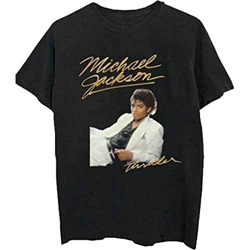 Rockoff Trade Herren Michael Jackson Thriller White Suit T-Shirt, Schwarz (Black Black), XX-Large