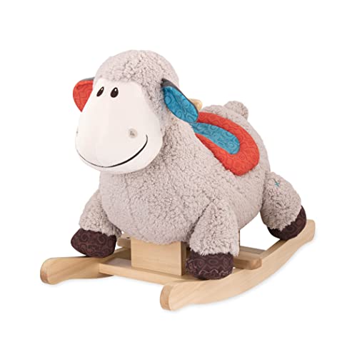 B. toys by Battat - Schaukelpferd Rodeo Rocker Schaf - BPA-freies Schaf Plüsch und Holz zum Aufsitzen für Kinder und Babys ab 18 Monaten