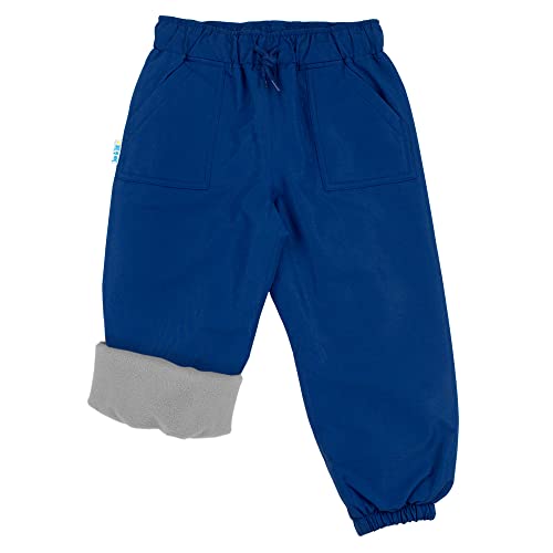 Jan & Jul Water-Proof Snow Rain Pants for Kids, Boys, Girls (Fleece-Lined: Nebula Blue, 5T)