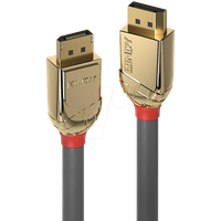 LINDY DisplayPort Anschlusskabel [1x DisplayPort Stecker - 1x DisplayPort Stecker] 3 m Grau