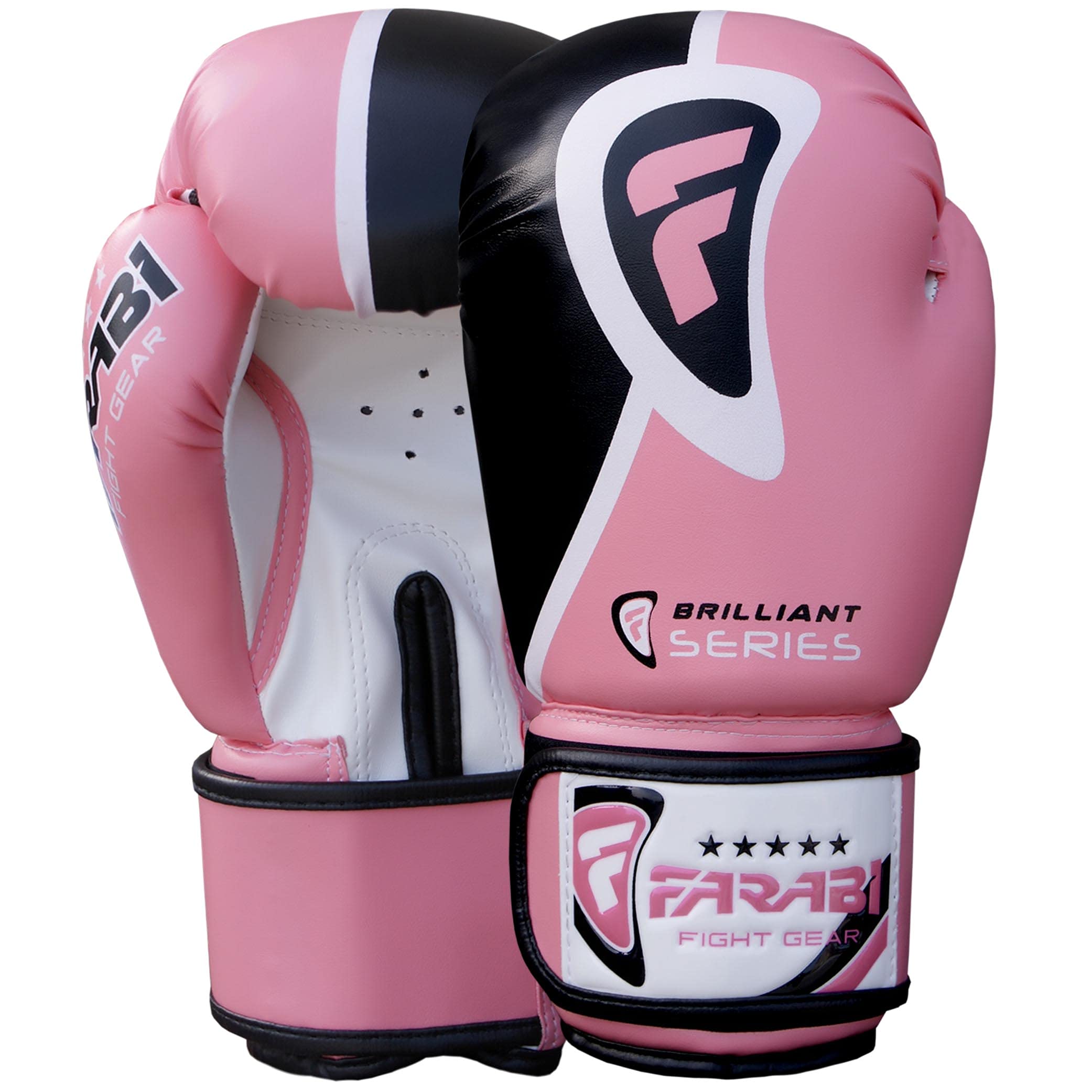 Farabi Sports Boxhandschuhe 10 oz, 12 oz, 14 oz, 16 oz Box Handschuhe für Training, Sparring, Kickboxen, MMA, Muay Thai, Boxhandschuhe männer & Damen Kampf Handschuhe (Pink Brilliant, 14-oz)
