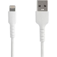 StarTech.com 6.6 ft 2m USB to Lightning Cable - Apple MFi Certified - White - Lightning-Kabel - USB (M) gerade bis Lightning (M) gerade - 2 m - Doppelisolierung - weiß - für Apple iPad/iPhone/iPod (Lightning)