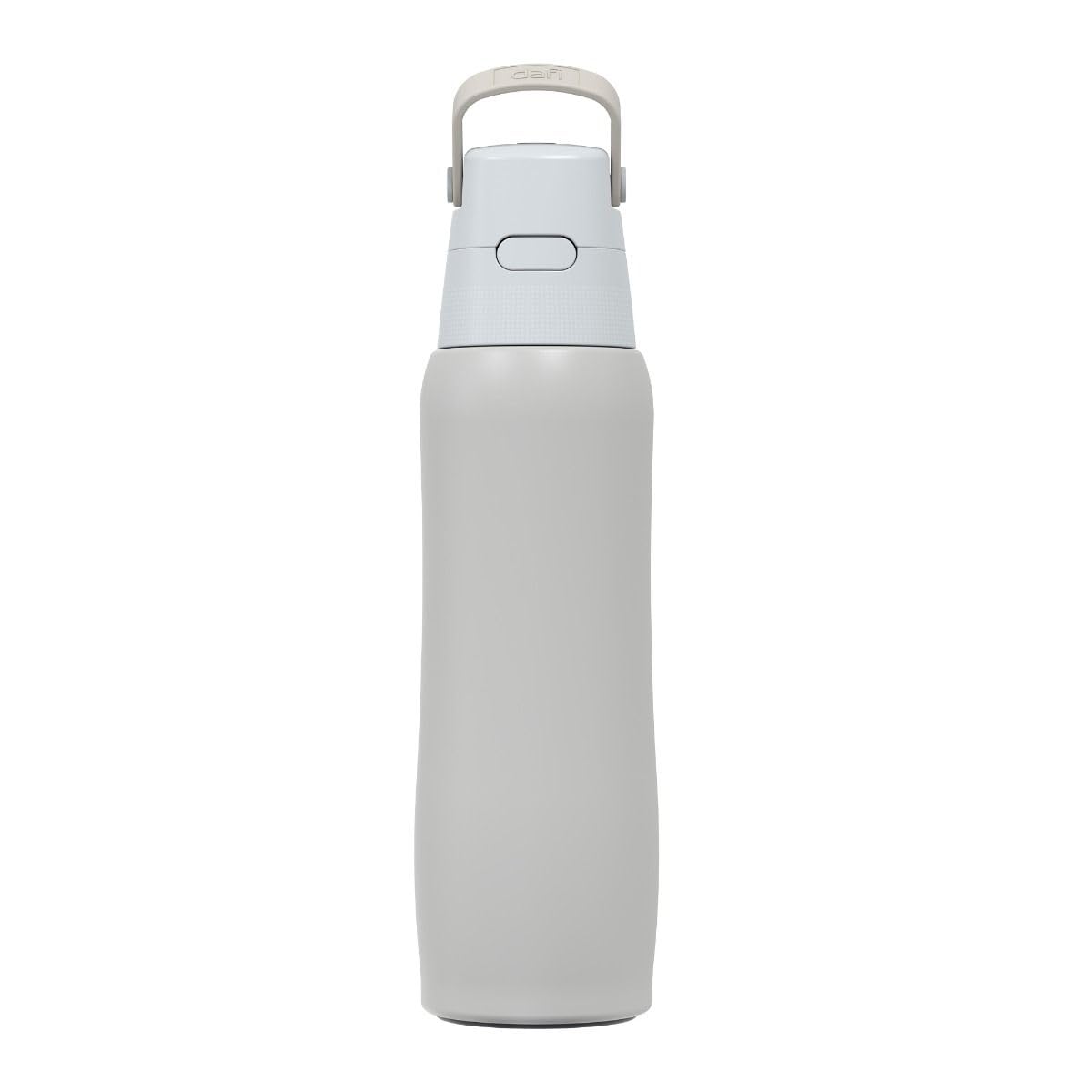 DAFI Solid Steel Trinkflasche mit Filter, 800ml | Perlweiß | Wasserflasche mit Strohhalm aus Edelstahl | BPA-frei, Wasserfilterflasche hergestellt in der EU | Water Bottle, Wasserfilter Flasche