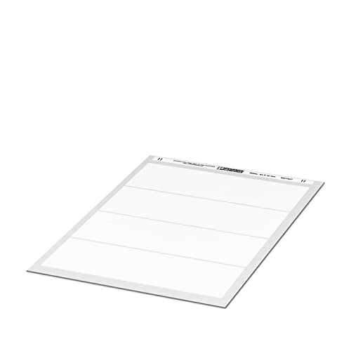 PHOENIX 824259 - Etikettenbogen DIN-A4,bestellbar:bogenweise,beschriftet nach Kundenangaben,Schriftfeldgröße:64 x 16 mm,Anzahl der Einzels:45,1 stu