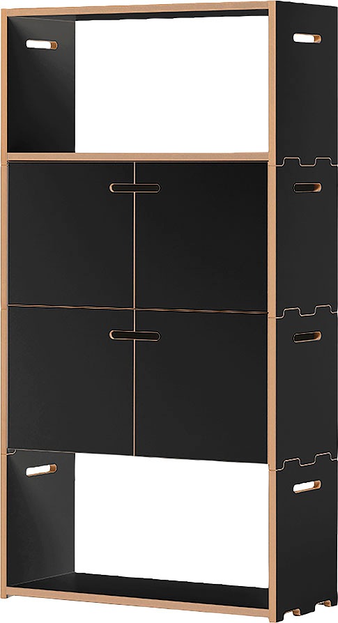 Tojo Mehrzweckregal "hochstapler 2x2-Set", in zwei Farben, Breite/Höhe: 76/143,9 cm
