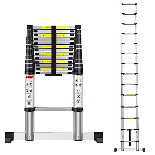 Teleskopleitern, Aluminiumleiter, Maximale Belastung 150 kg (4,1m)