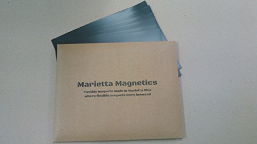 LONUO Marietta Magnetics - 25 Magnetic Sheets of 8" x 10" Adhesive 20 mil