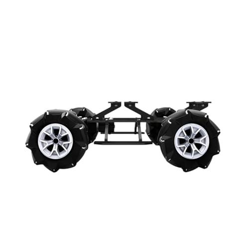 mecanum räder Mecanum Rad Roboter Auto 4WD Omnidirektionale Smart Car Chassis 4WD 0,65 A 2,6 A 250 RPM 460 RPM for Raspberry Pi STM32 (Color : BigSize 0.65A 250RPM)
