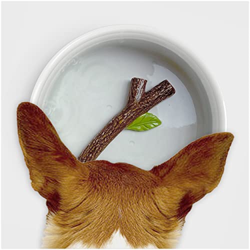 Suck UK Hundenapf | Hunde Wassernapf mit 3D Stick | Hundenäpfe für Wasser | Keramik Hundenapf | Neuheit Hundespielzeug & Hundezubehör | Hundespielzeug Welpennapf toll für den Hund Geburtstag |