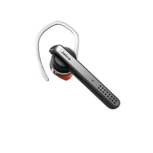 Jabra Talk 45 Bluetooth Mono Headset (HD Voice, Doppelmikrofontechnologie, Geräuschunterdrückung, Audiostreaming, Sprachsteuerung) silber
