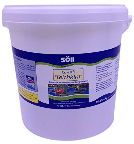 Söll 10078 Dr. Roth´s TeichKlar - Unterstützt die Natur durch natürliche, mikrobiologische Reinigung und Pflege des Wassers - 6 kg