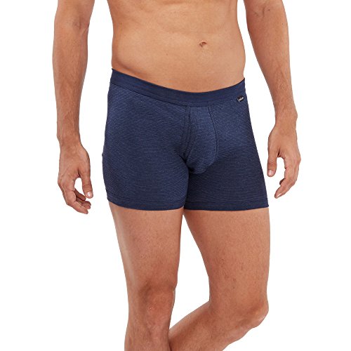 SCHÖLLER Herren Unterhose mit Eingriff 5er Pack l 145-320 l Größe 5 (M) l Farbe Navy-Melange