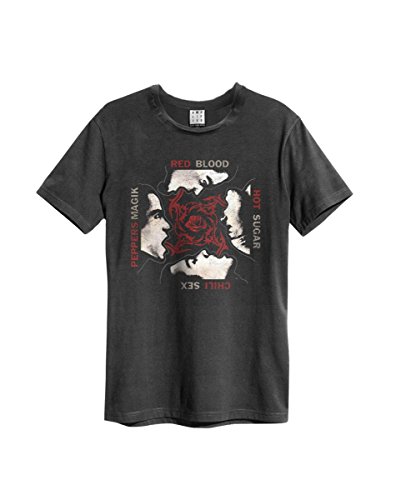 Amplified Herren RHCP-Sex, Blood, Sugar, Magic T-Shirt, Grau (Charcoal Cc), XL