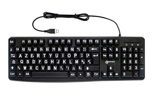 Geemarc Multimedia Large Print Keyboard Tastatur