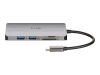 D-Link DUB-M610 6-in-1 USB-C-Hub mit HDMI 4K und 1080p, 2 Ports USB3.0/USB2.0, SD- und microSD-Kartenleser, 1 x USB C Ladung bis zu 100 W