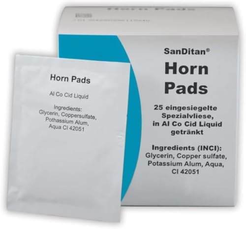 Veyx-Pharma SanDitan Horn Pads, Option:Packung enthält 25 Pads
