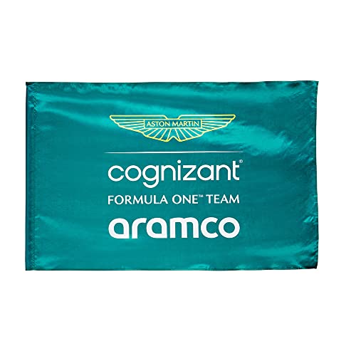 Aston Martin, F1, Grandstand Team Flagge, 2023 Teamfarben, Offizieller Merchandise
