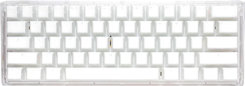 Ducky One 3 Mini Aura Clear White 60% Hotswap RGB LED Double Shot PBT Mechanische Tastatur Cherry MX Silent Red