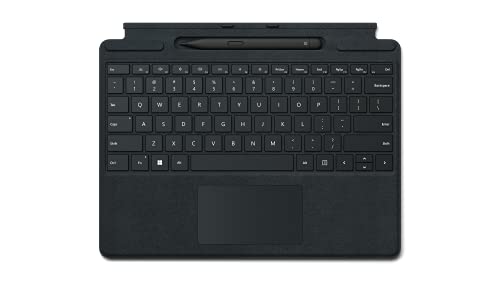 Microsoft Surface Pro Signature Keyboard im Bundle mit schwarzem Slim Pen 2 Schwarz (QWERTZ Keyboard)