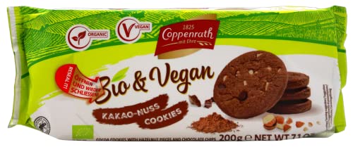 Coppenrath Bio & Vegan Kakao-Nuss Cookies, 7er Pack (7 x 200g)
