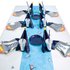 Weltraum Kindergeburtstag Deko Set mit Raketen-Tellern, Tisch- und Raumdeko für 6 Astronauten 74-teilig mit Raketenteller, bleuen Teller, Becher,Trinkhalme, Servietten, Tischdecke, Weltall Hänge-Deko, Ballons