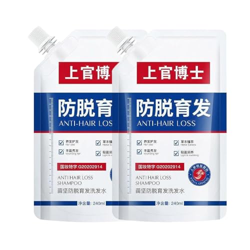 Dr.Shangguan Anti-Hair Loss Shampoo, Ginger Hair Growth Shampoo, Consciousney Anti-Hair Loss Shampoo, Hair Thickening Shampoo, Anti Thinning Shampoo for Men & Women (2 PACK)