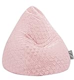 SITTING POINT only by MAGMA Sitzsack Fluffy Hearts XL ca. 220 Liter Rose