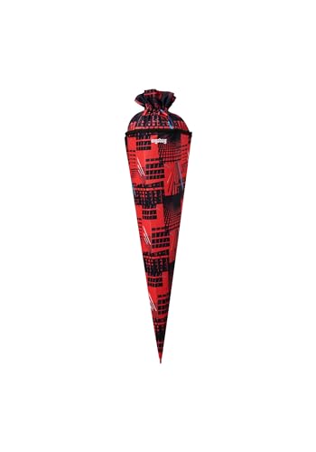 ergobag Schultüte 70cm 6-eckig für Jungen und Mädchen zur Einschulung AlarmBärreitschaft - Rot