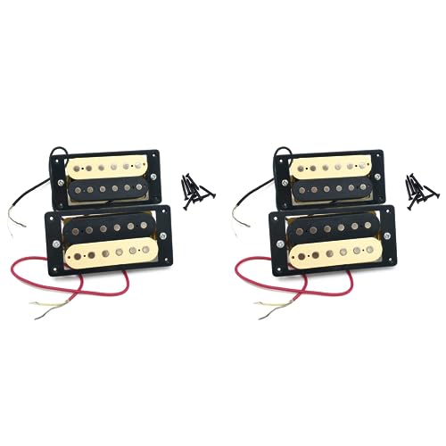 LIZZOT 4 Teilige Elektrisch Gitarren Tonabnehmer 50/52 Zeumbasierte Bucker Doppelspulen Elektrisch Gitarren Tonabnehmer