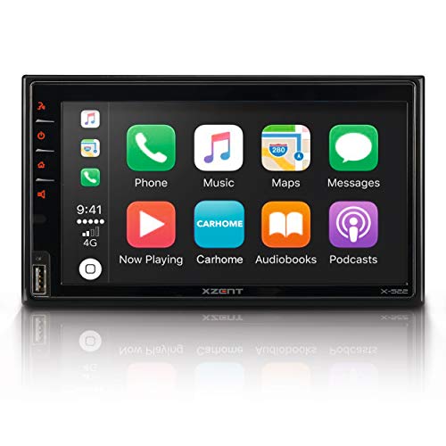 Xzent X-522: Infotainer, 2 Din Mediencenter, Multimediasystem mit 17,1 cm / 6,75“ Touchscreen, DAB+, Bluetooth, USB, Radio, Autoradio mit Apple CarPlay und Google Android Auto