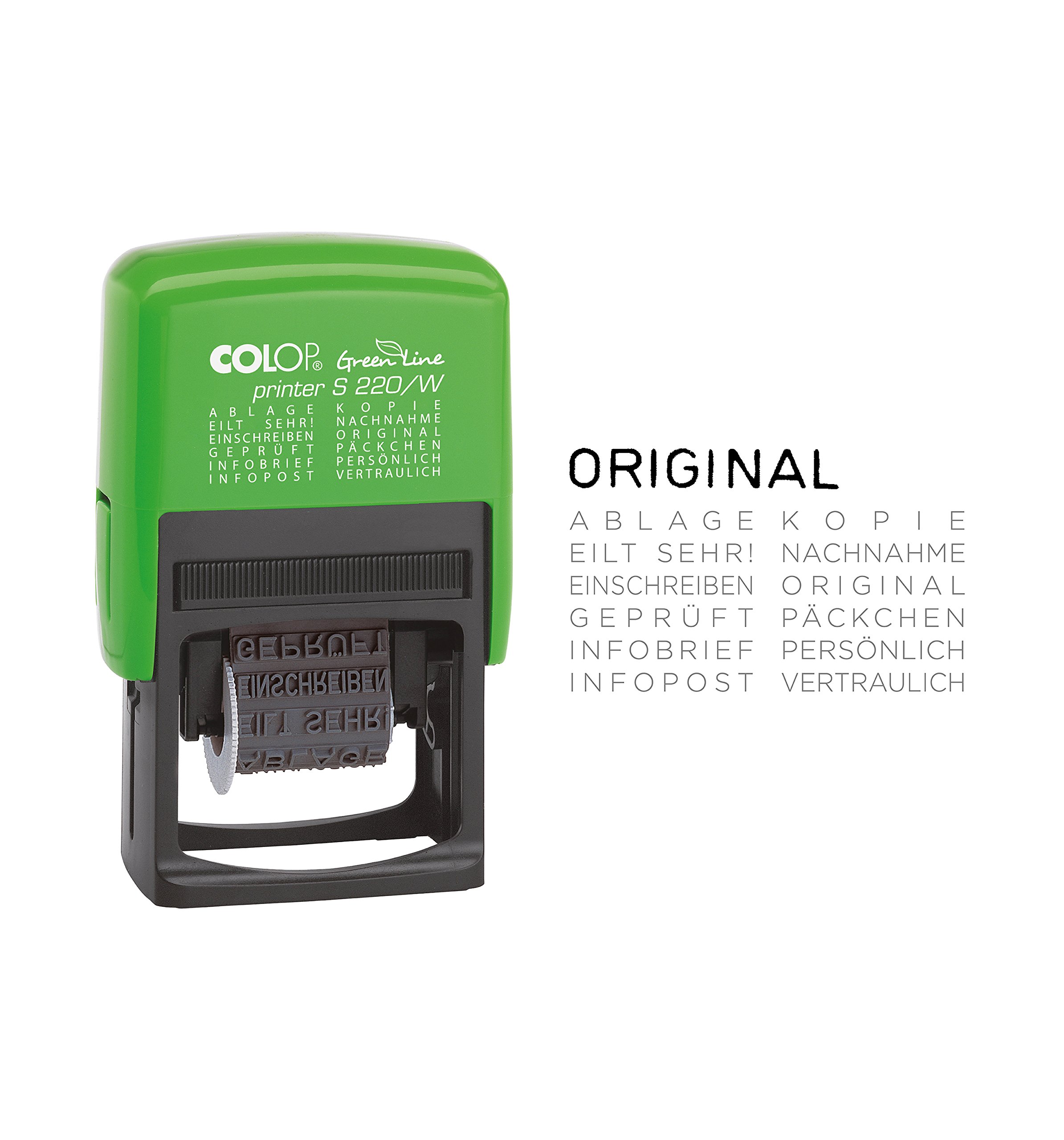 COLOP Wortbandstempel Printer S220/W Green Line