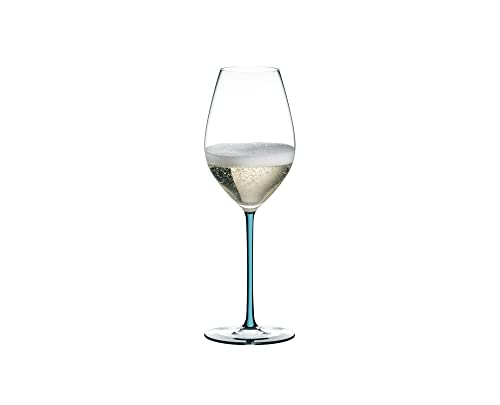 RIEDEL Fatto A Mano Champagne Wine Glass Turquoise