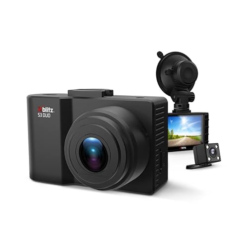XBLITZ S3 Duo Videorekorder Dash Kamera - Full HD - Vorne und hinten Camera - 140 Grad - Bewegungserkennung