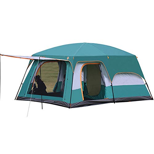 Zelt Regensicheres Outdoor-Zelt mit Zwei Schlafzimmern und einem Wohnraum für 8 Personen, 10 Personen, 12 Personen, Mehrpersonenzelt für Wanderreisen